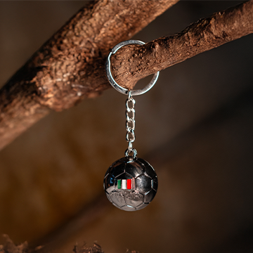 Italian Soccer Ball Keychain