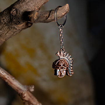 Roman Gladiator Helmet Keychain