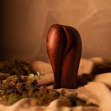 Wooden Elephant Figurine